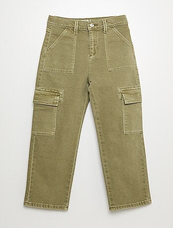 Pantalón de sarga multibolsilllos - Corte más cómodo
