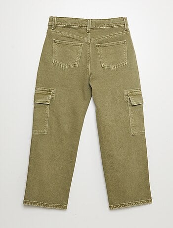 Pantalón de sarga multibolsilllos - Corte más cómodo