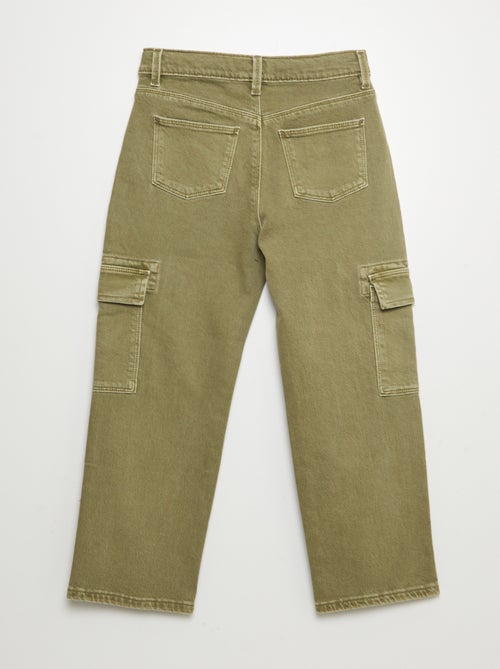 Pantalón de sarga multibolsilllos - Corte más cómodo - Kiabi Pantalón de sarga multibolsilllos - Corte más cómodo - Kiabi