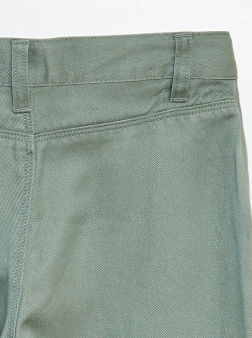 Pantalón de sarga multibolsillos - Kiabi