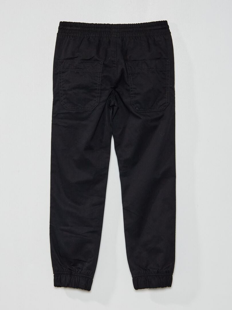 Pantalón de sarga Negro - Kiabi