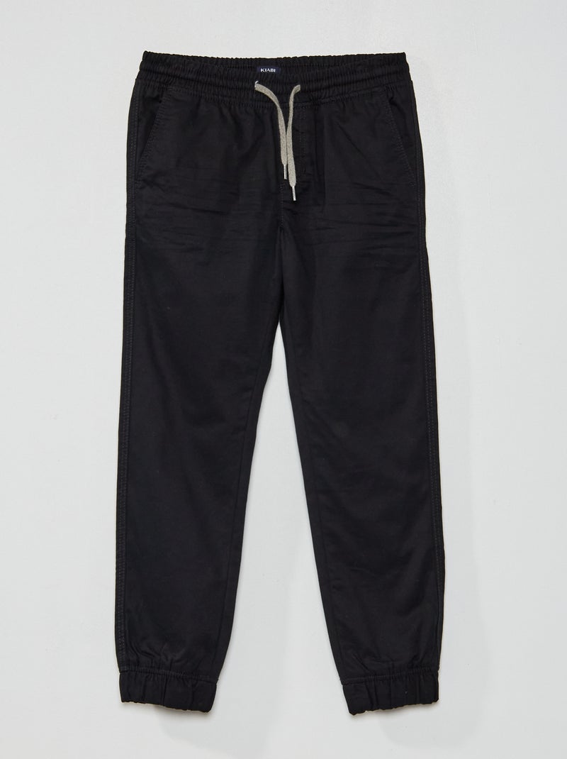 Pantalón de sarga Negro - Kiabi