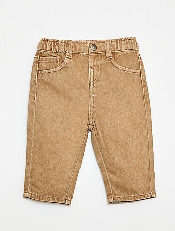 Pantalón de twill paperbag talla 3/4