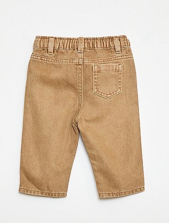 Pantalón de twill paperbag talla 3/4