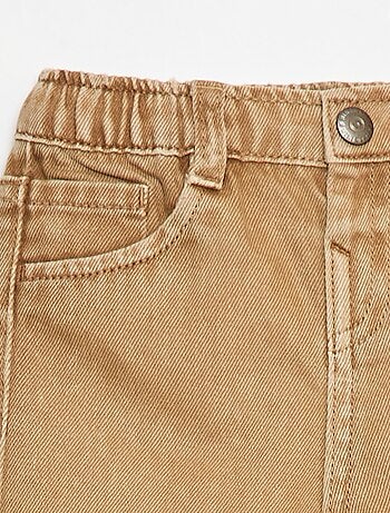 Pantalón de twill paperbag talla 3/4