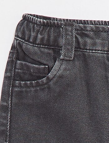 Pantalón de sarga paperbag 3/4
