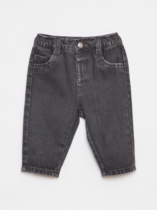 Pantalón de sarga paperbag 3/4