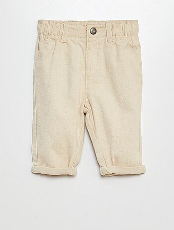 Pantalón de sarga paperbag