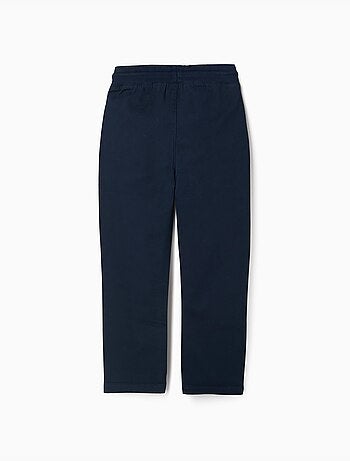 Pantalón de sarga recto con cordón
