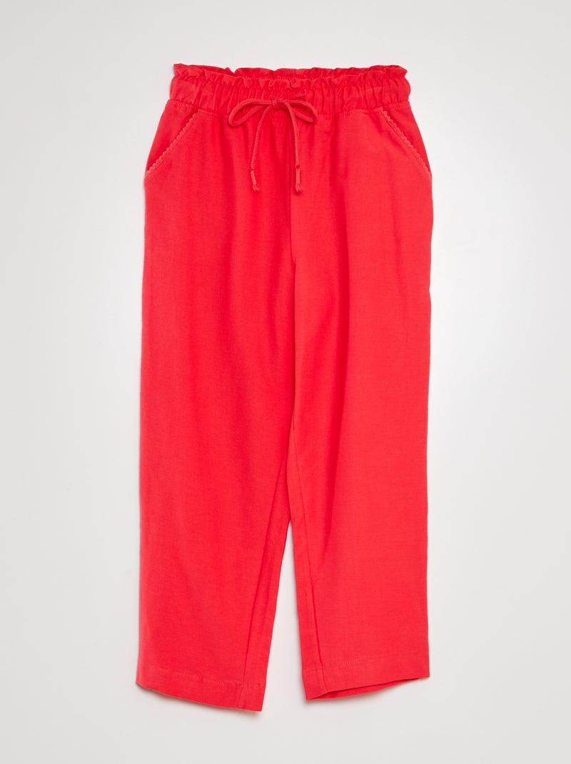 Pantalón de sarga ROSA - Kiabi
