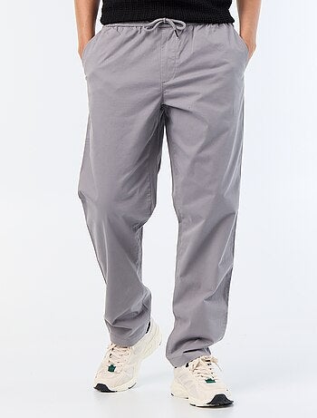 Pantalón de tejido efecto piel de melocotón