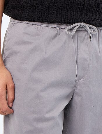Pantalón de tejido efecto piel de melocotón