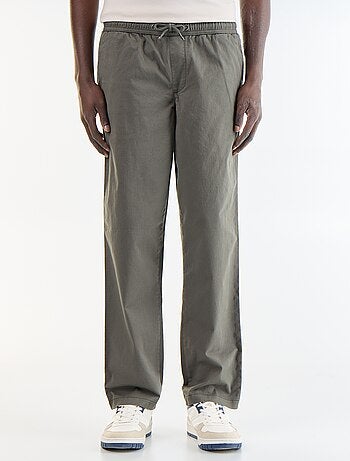 Pantalón de tejido efecto piel de melocotón