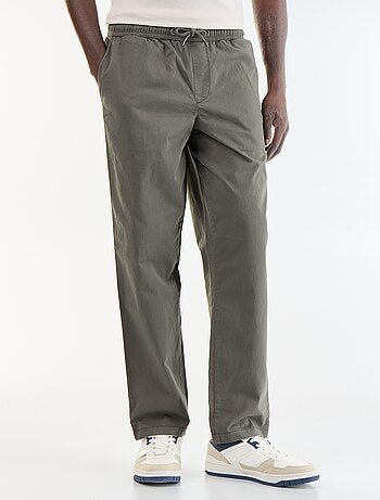 Pantalón de tejido efecto piel de melocotón