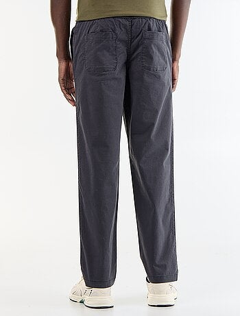 Pantalón de tejido efecto piel de melocotón