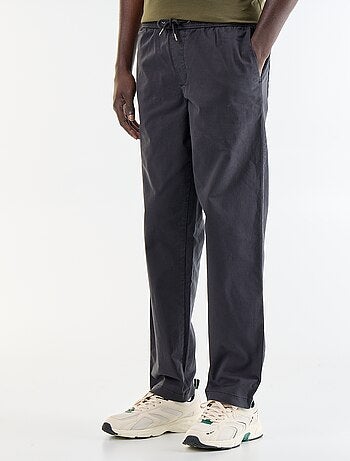 Pantalón de tejido efecto piel de melocotón