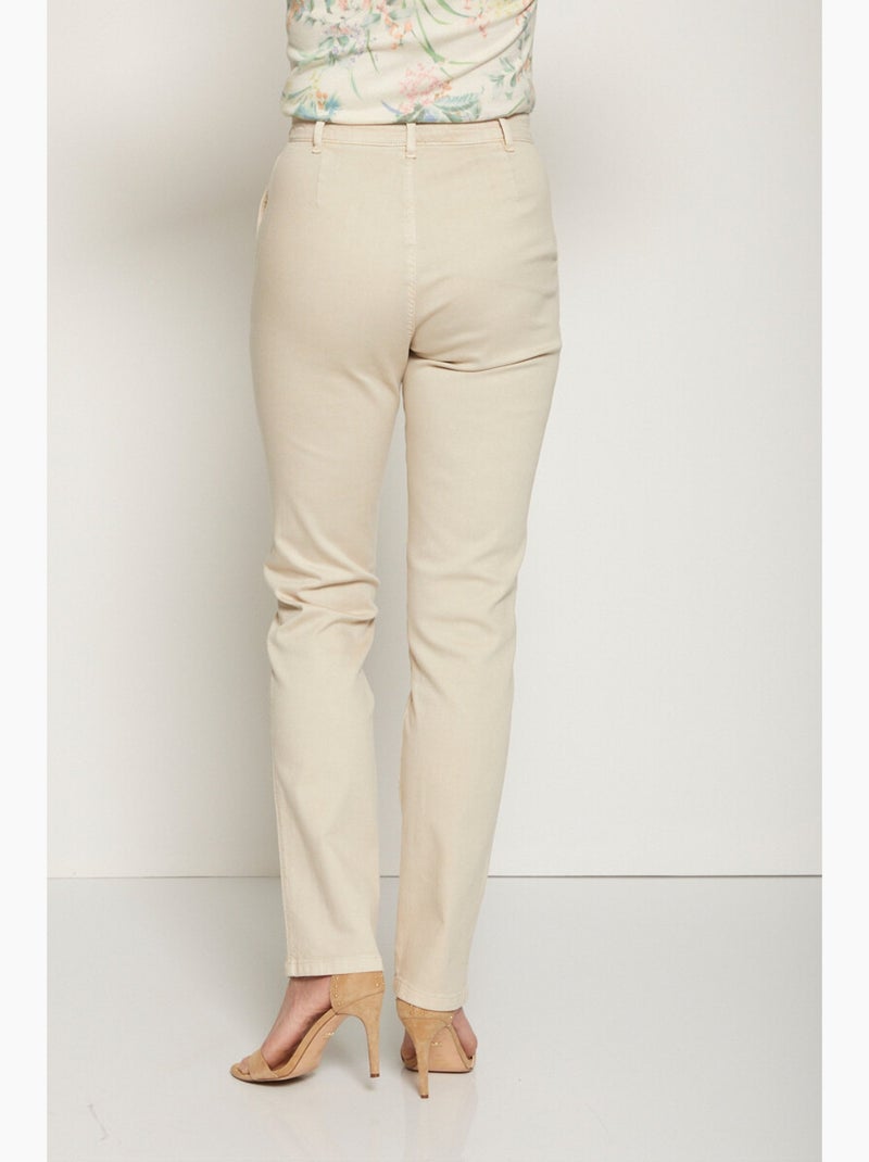 Pantalón de tejido elástico MORPHOSTYLE - Afibel Beige - Kiabi