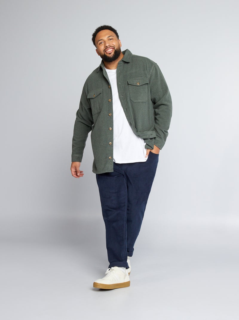 Pantalón de terciopelo azul - Kiabi