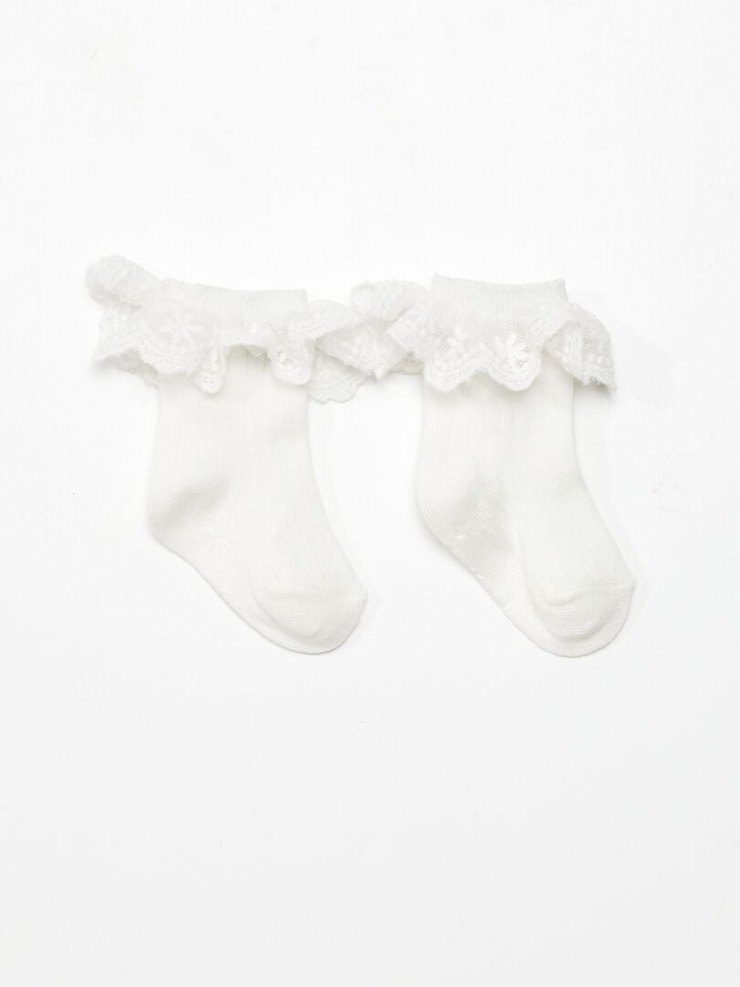 Pantalón de terciopelo + calcetines  - 2 piezas ROJO - Kiabi
