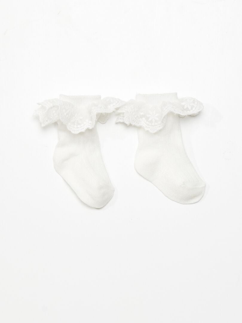 Pantalón de terciopelo + calcetines  - 2 piezas ROSA - Kiabi