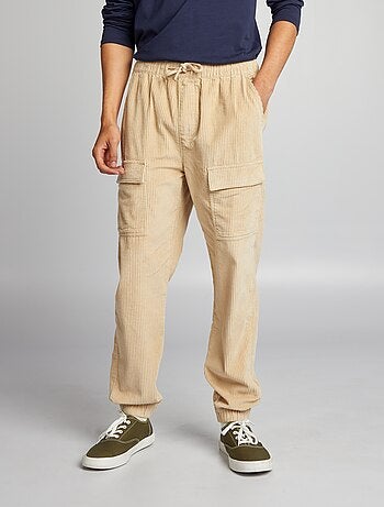 Pantalón de terciopelo con bolsillos - Kiabi