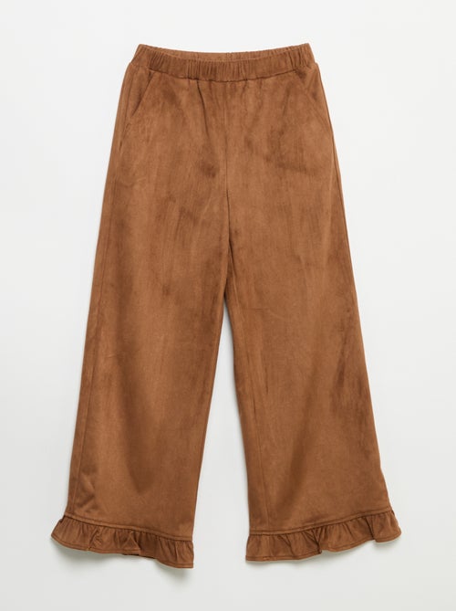 Pantalón de terciopelo de corte ancho - Kiabi Pantalón de terciopelo de corte ancho - Kiabi