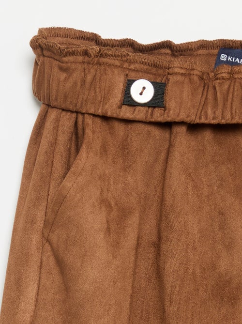 Pantalón de terciopelo de corte ancho - Kiabi Pantalón de terciopelo de corte ancho - Kiabi