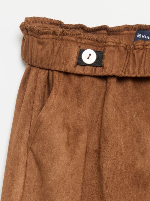 Pantalón de terciopelo de corte ancho - Kiabi Pantalón de terciopelo de corte ancho - Kiabi