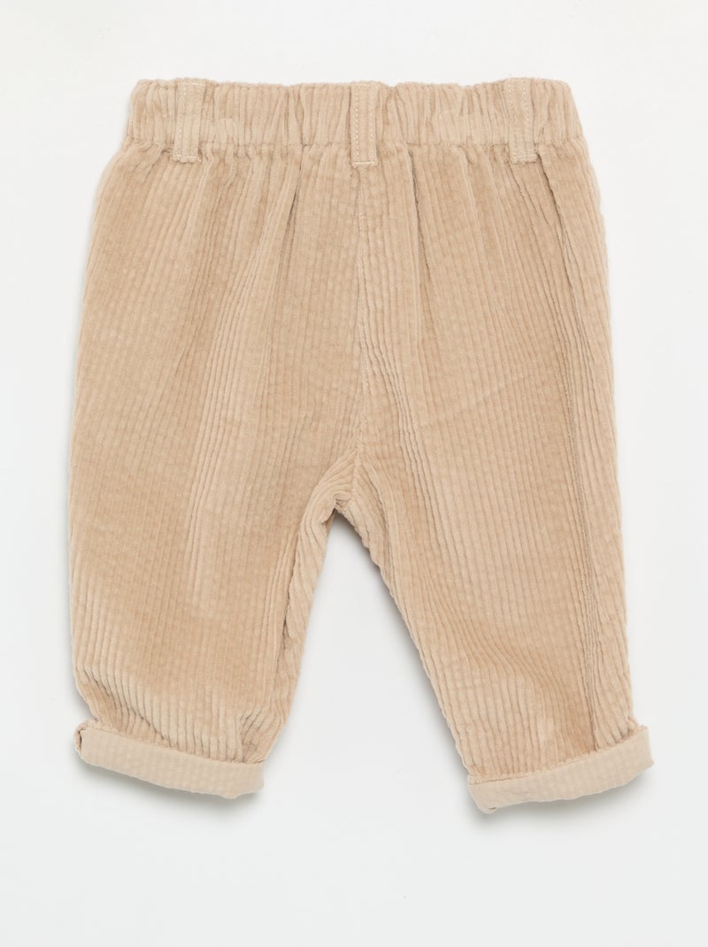 Pantalón de terciopelo 'Disney' 'Marie' Marron - Kiabi
