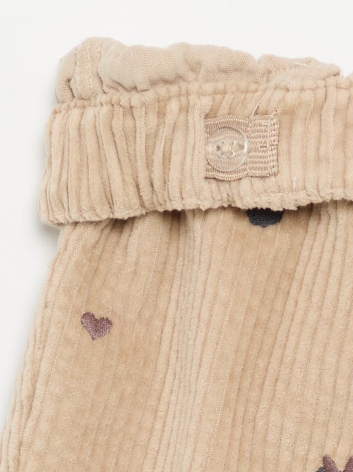 Pantalón de terciopelo 'Disney' 'Minnie' - Kiabi Pantalón de terciopelo 'Disney' 'Minnie' - Kiabi