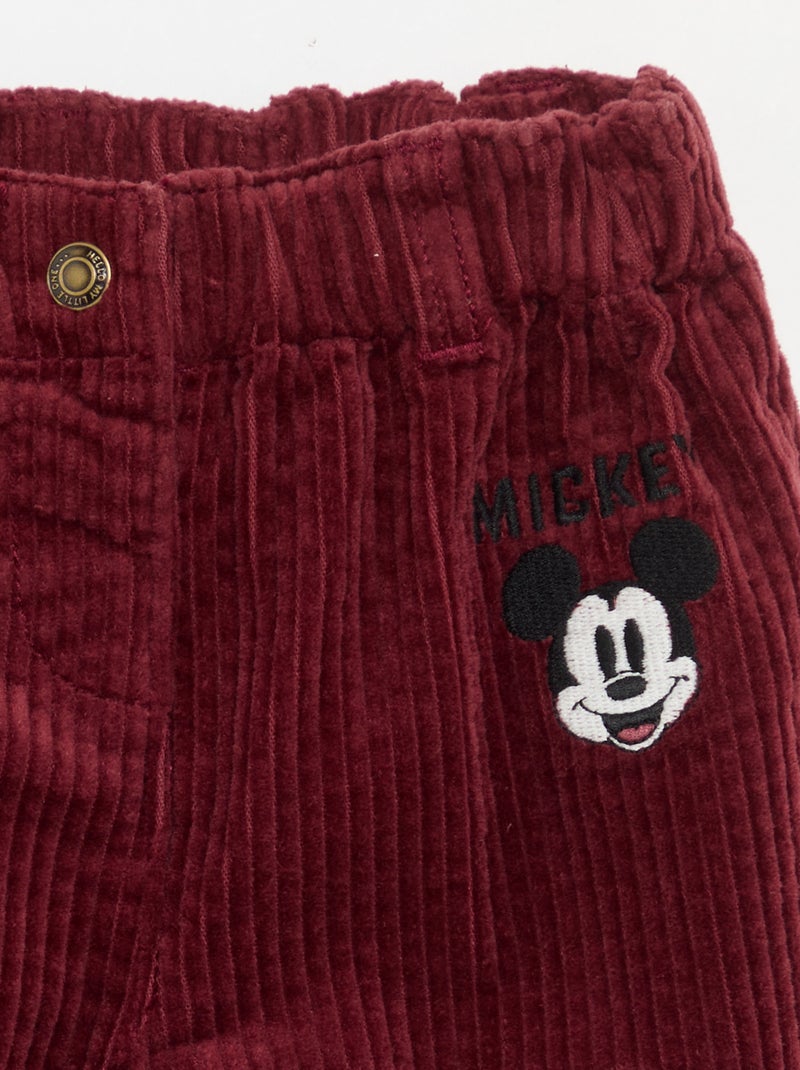 Pantalón de terciopelo 'Disney' Rojo - Kiabi