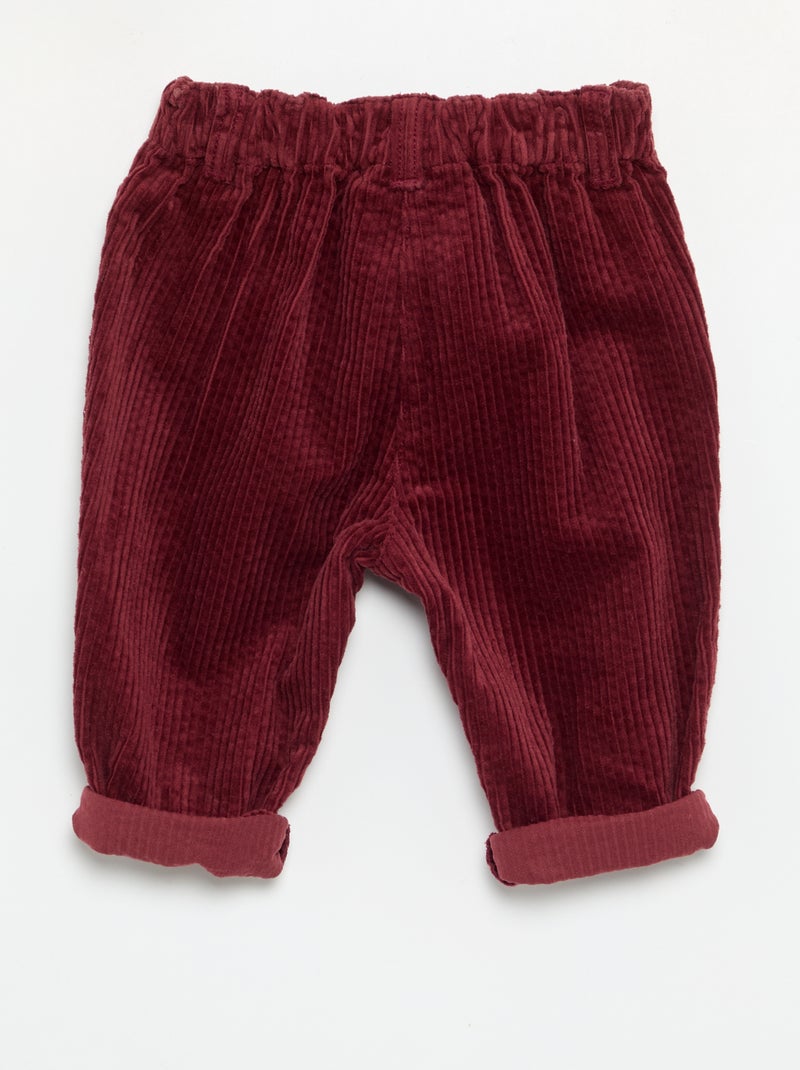 Pantalón de terciopelo 'Disney' Rojo - Kiabi