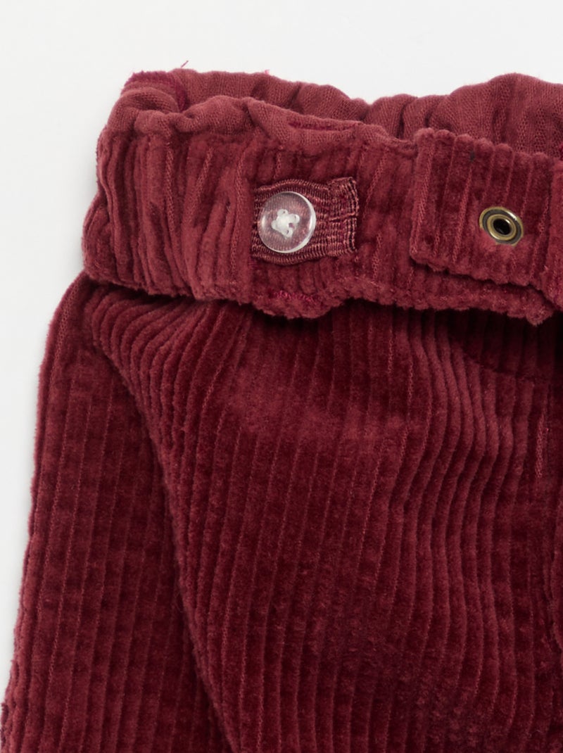 Pantalón de terciopelo 'Disney' Rojo - Kiabi
