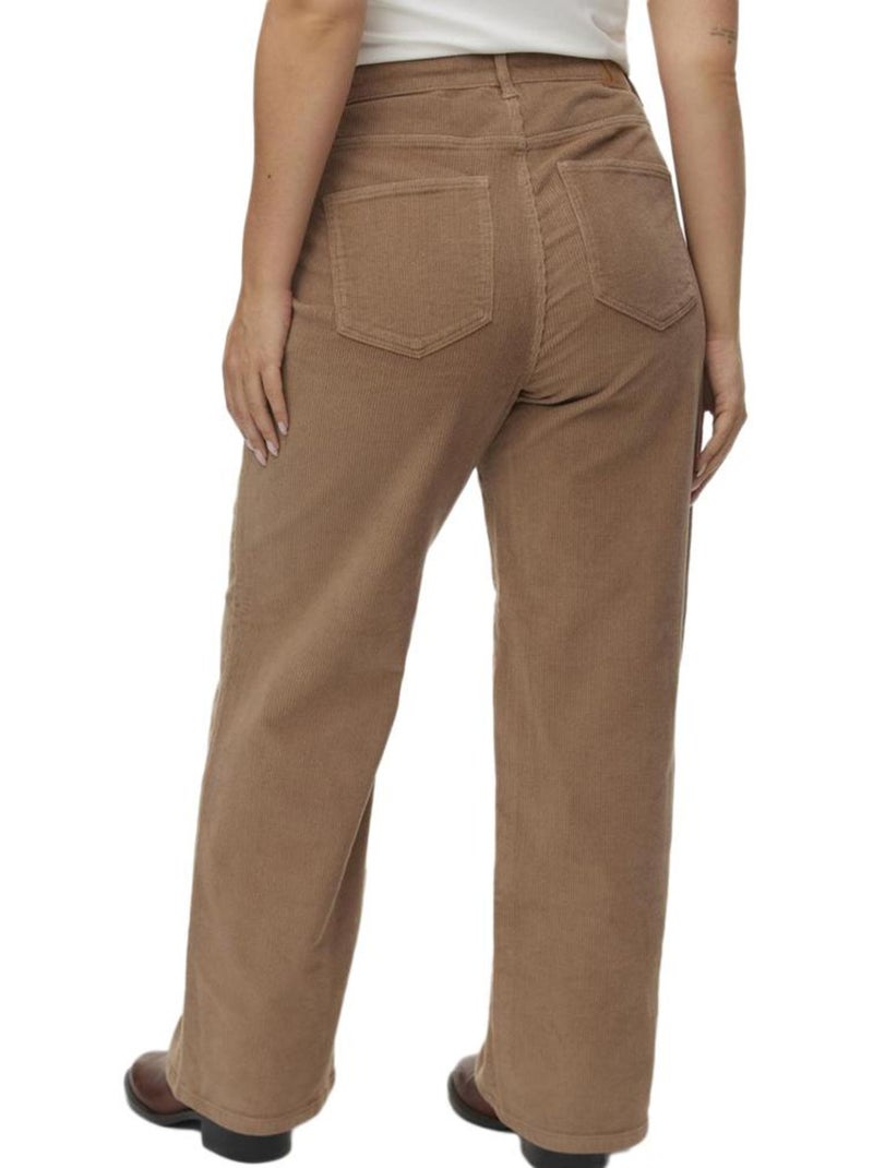 Pantalón de terciopelo para mujer vero moda Beige - Kiabi