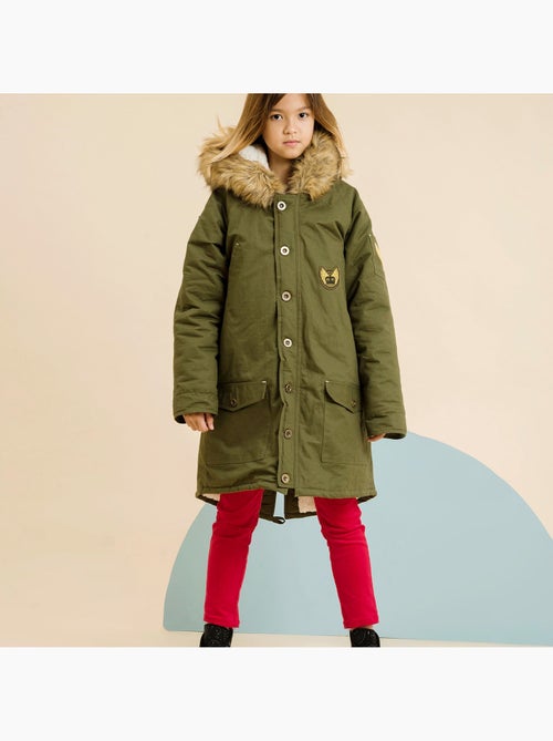 Pantalón de Terciopelo Rojo para Niña | Slim Fit Stretch | MORGAN - Kiabi