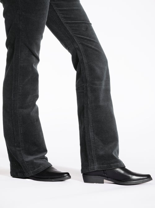 Pantalón de terciopelo stretch corte corte de bota MARLY 'Rica Lewis' - Kiabi
