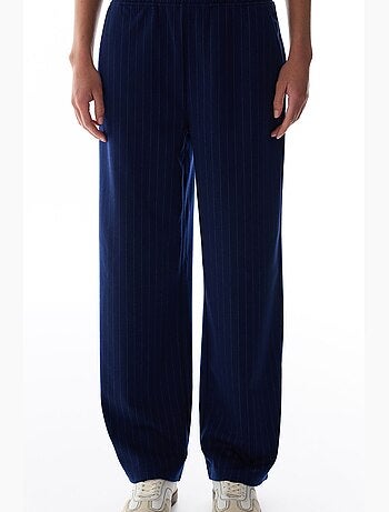 Pantalón de tiro alto a rayas penti