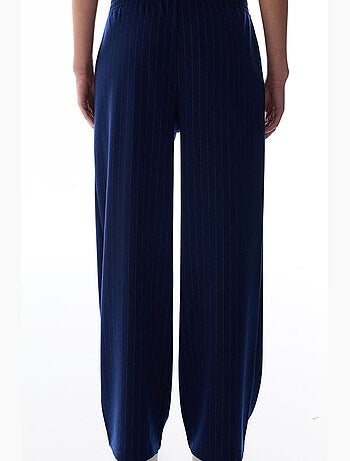 Pantalón de tiro alto a rayas penti
