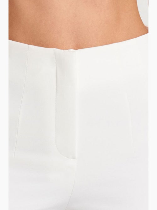 Pantalón de tiro alto acampanado con pinzas dilvin - Kiabi