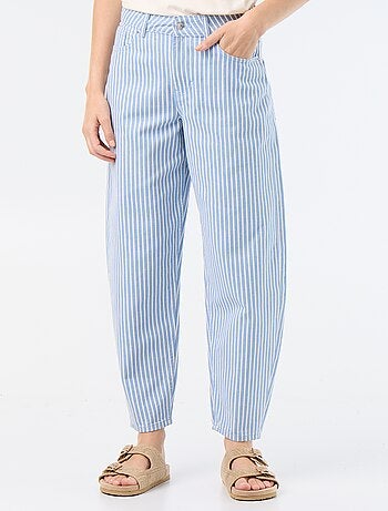 Pantalón de tiro alto corte globo