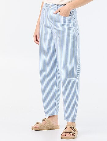 Pantalón de tiro alto corte globo