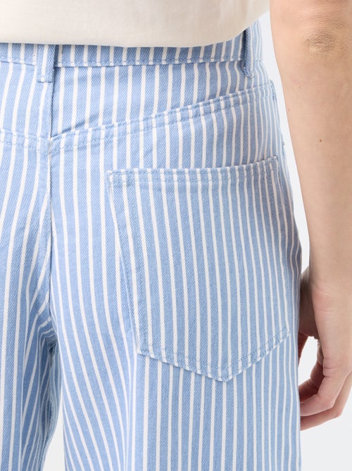 Pantalón de tiro alto corte globo - Kiabi Pantalón de tiro alto corte globo - Kiabi