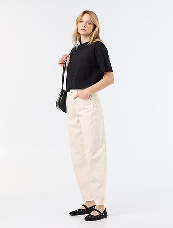 Pantalón de tiro alto corte globo