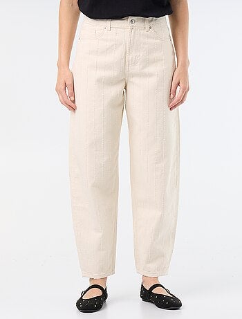 Pantalón de tiro alto corte globo