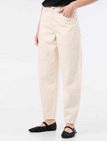 Pantalón de tiro alto corte globo
