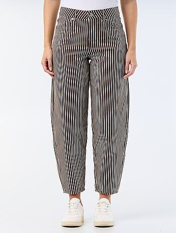 Pantalón de tiro alto corte globo
