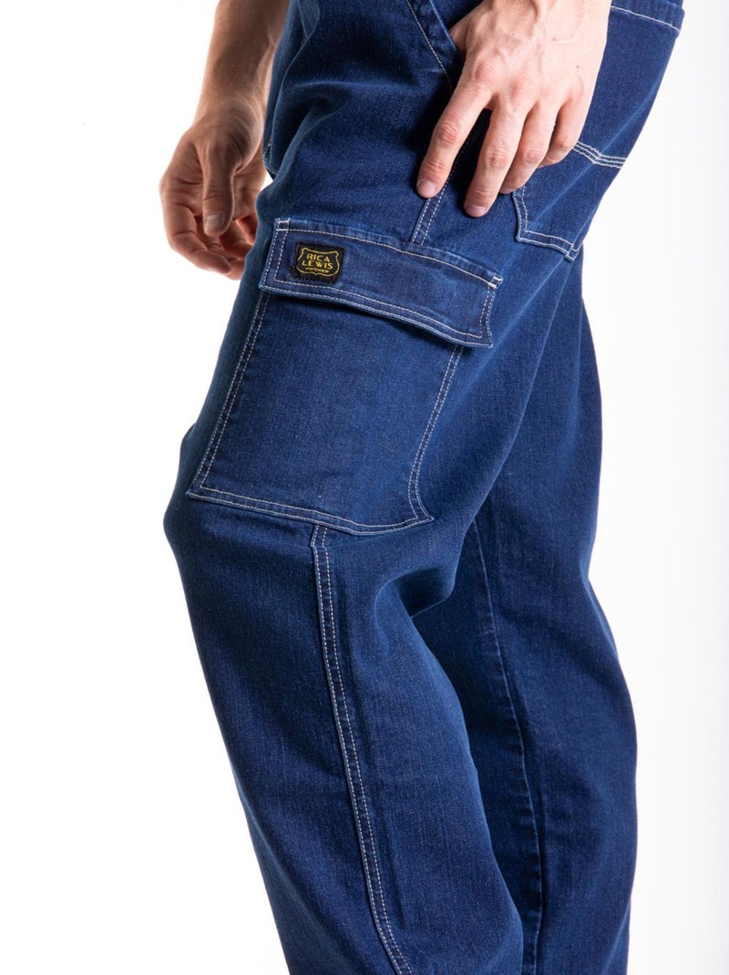 Pantalón de trabajo corte carpintero Fibreflex® CUTTER1 'Rica Lewis' Azul - Kiabi