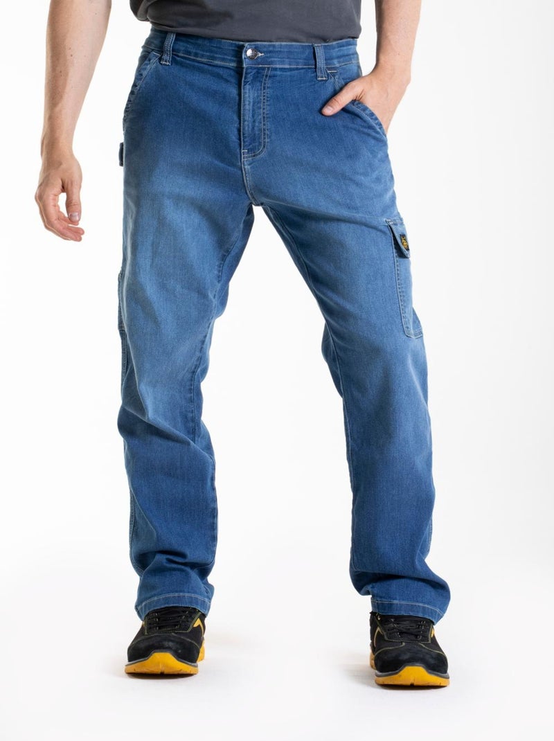 Pantalón de trabajo corte carpintero Fibreflex® CUTTER3 'Rica Lewis' Azul - Kiabi