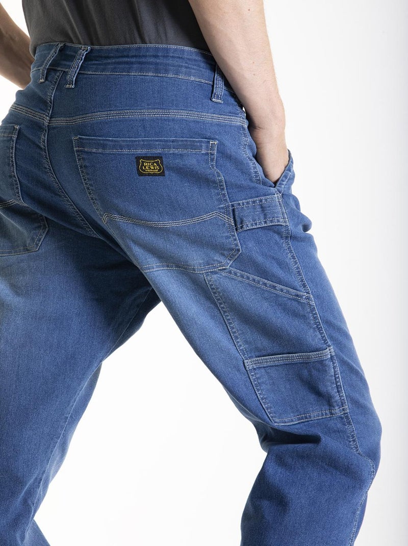 Pantalón de trabajo corte carpintero Fibreflex® CUTTER3 'Rica Lewis' Azul - Kiabi