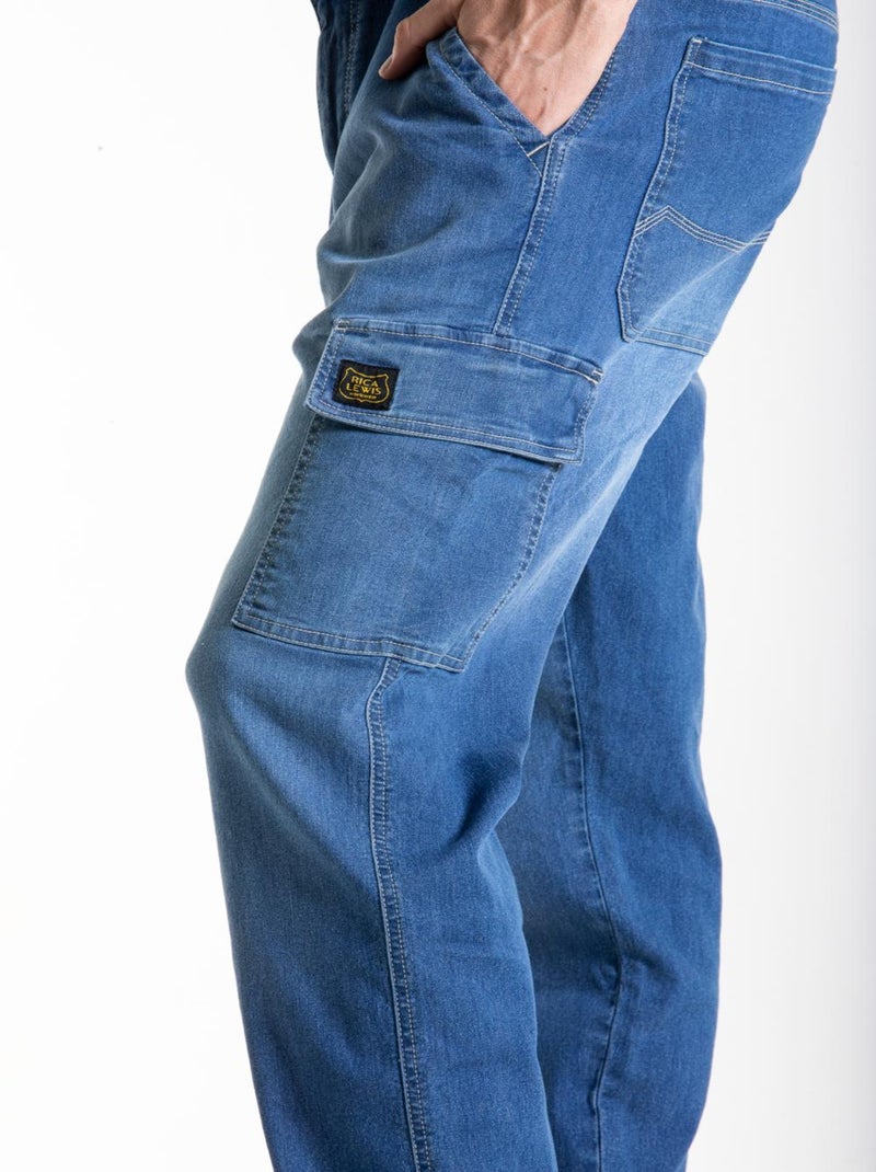 Pantalón de trabajo corte carpintero Fibreflex® CUTTER3 'Rica Lewis' Azul - Kiabi